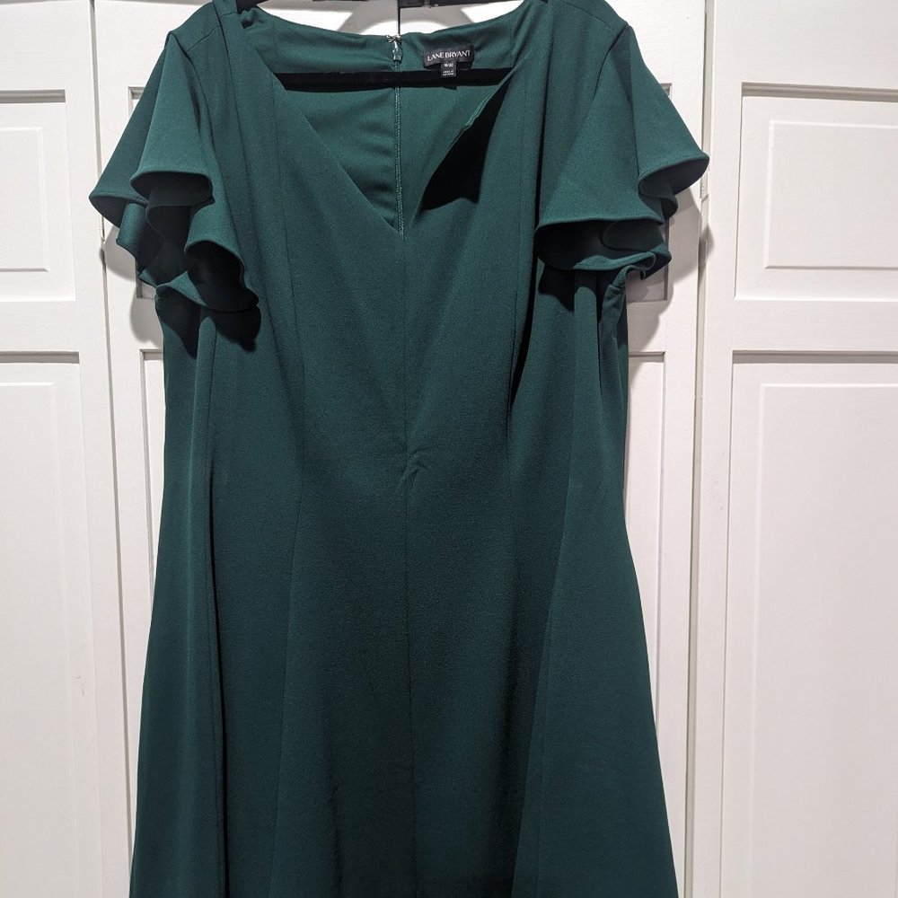 Green Fit and Flare Dress